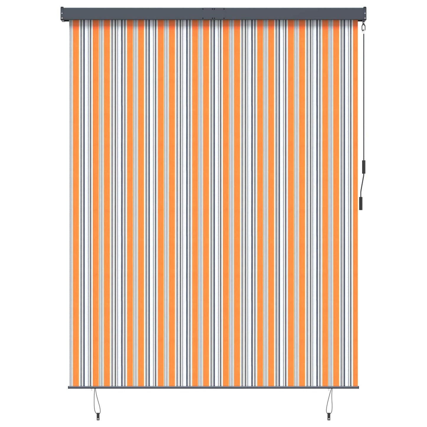 Tenda a rullo Giallo e Blu 200 x 250 cm Tessuto e Alluminio