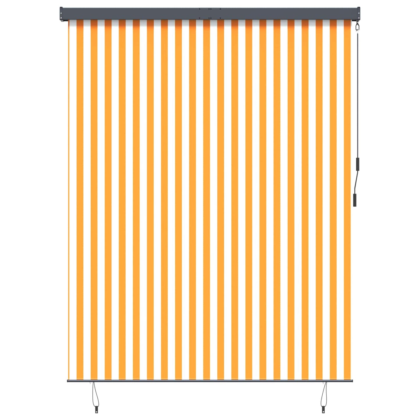 Tenda a rullo con tende Rigato Bianco e Arancione 200 x 250 cm