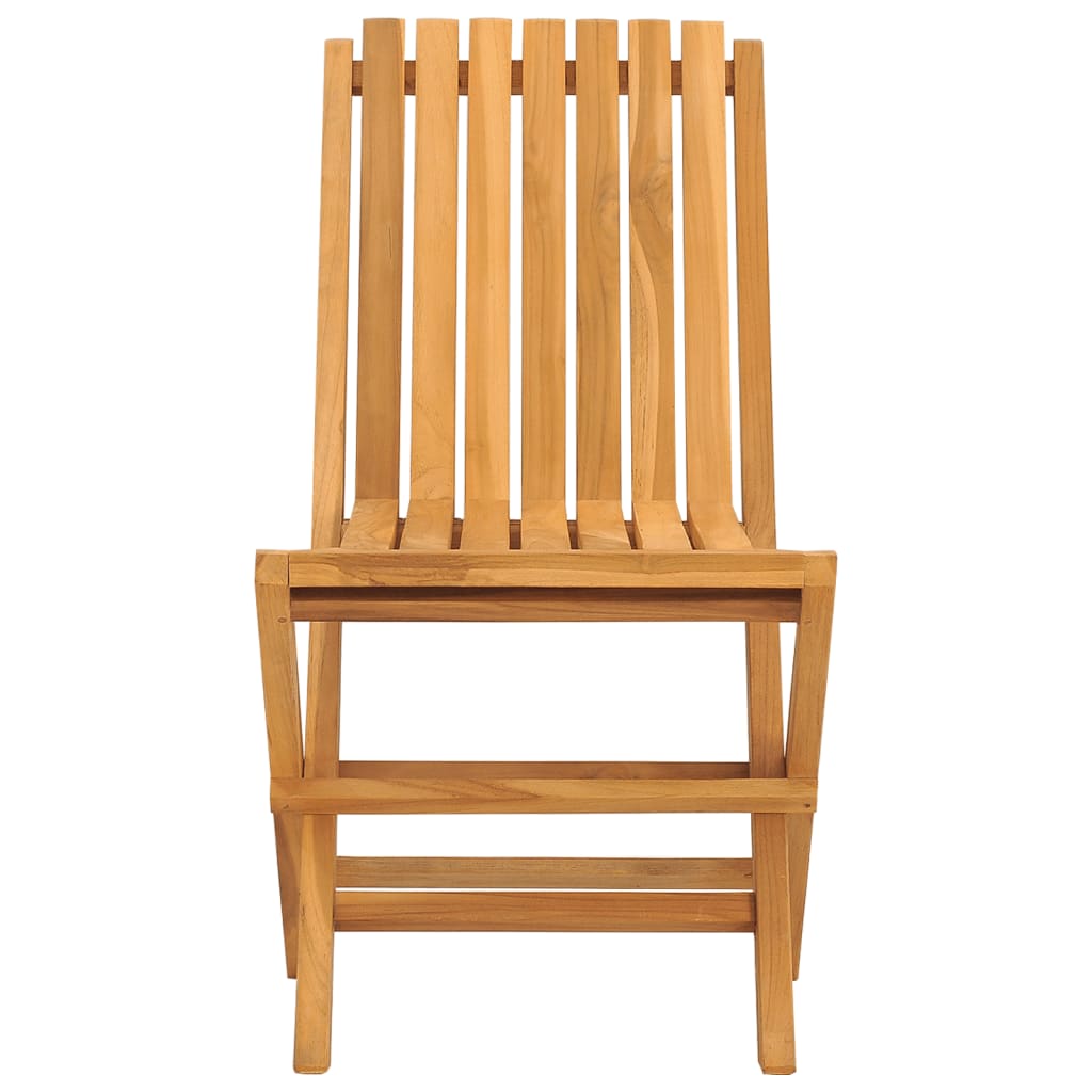 Sedie da Giardino Pieghevoli 2pz 47x47x89cm Legno Massello Teak