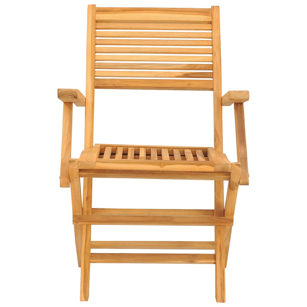 Sedie da Giardino Pieghevoli 2pz 55x62x90cm Legno Massello Teak