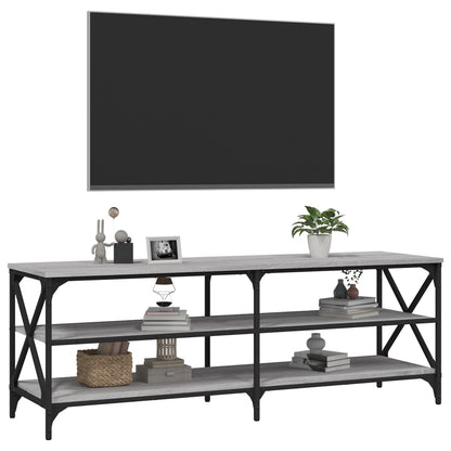 Mobile TV Grigio Sonoma 140x40x50 cm in Legno Multistrato