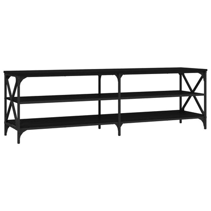 Mobile Porta TV Nero 160x40x50 cm in Legno Multistrato