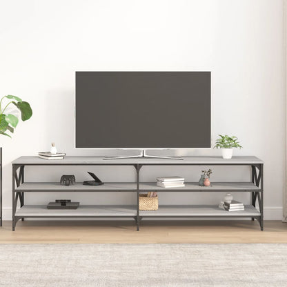 Mobile TV Grigio Sonoma 180x40x50 cm in Legno Multistrato