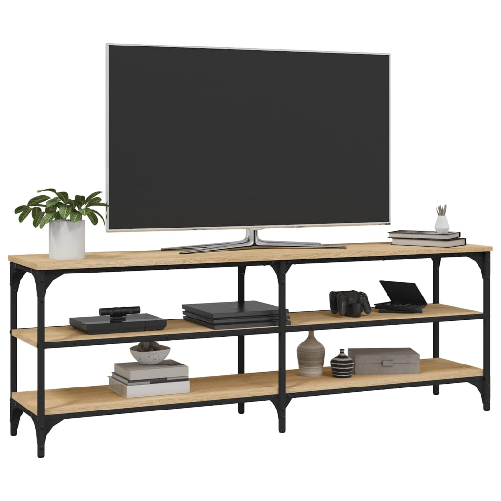 Mobile Porta TV Rovere Sonoma 140x30x50 cm in Legno Multistrato