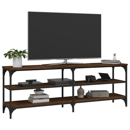 Mobile Porta TV Rovere Marrone 140x30x50 cm Legno Multistrato