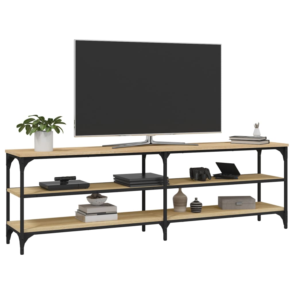 Mobile Porta TV Rovere Sonoma 160x30x50 cm in Legno Multistrato