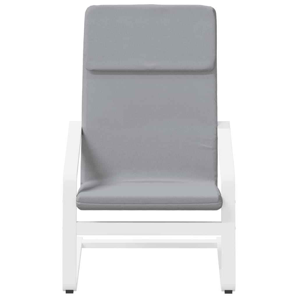 Sedia Relax Grigio Chiaro in Tessuto