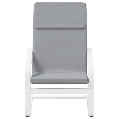 Sedia Relax Grigio Chiaro in Tessuto