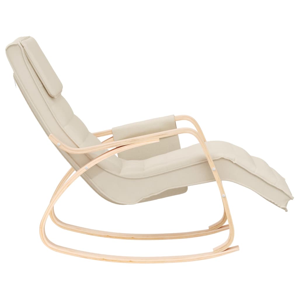 Sedia a Dondolo in Tessuto Crema (solo UK/IE/FI/NO)