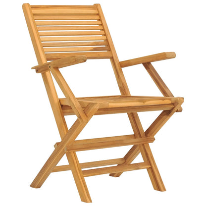Sedie da Giardino Pieghevoli 6pz 55x62x90cm Legno Massello Teak
