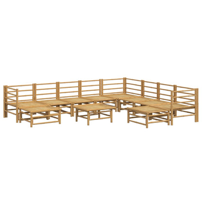 Set Salotto da Giardino 11pz con Cuscini Grigio Chiaro BambÃ¹