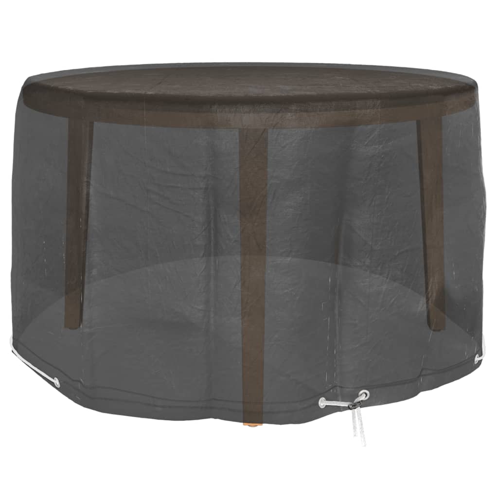 Coperture Mobili da Giardino 2pz 6 Occhielli Ã˜125x75 cm Rotonde