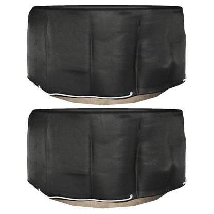 Coperture Mobili da Giardino 2pz 10 Occhielli Ã˜230x90cm Rotonde
