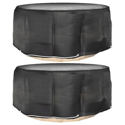 Coperture Mobili da Giardino 2pz 10 Occhielli ÃƒËœ260x90cm Rotonde