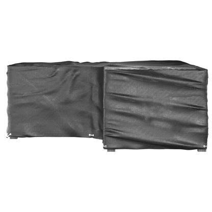 Coperture Mobili da Giardino a L 2pz 12 Occhielli 185x185x70cm