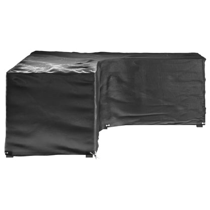 Coperture Mobili da Giardino a L 2pz 18 Occhielli 285x220x80cm