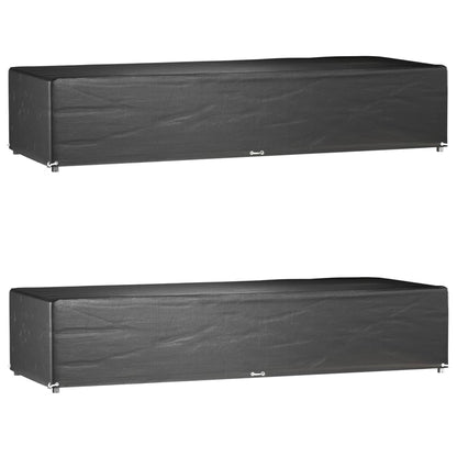 Coperture per Sdraio 2pz 12 Occhielli 205x75x40 cm Polietilene