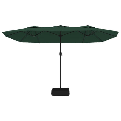 Ombrellone a Doppia Testa Verde 449x245 cm