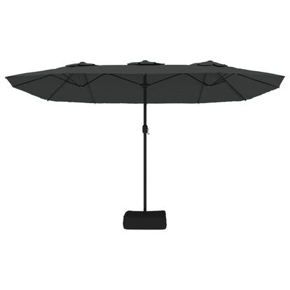Ombrellone a Doppia Testa Antracite 449x245 cm