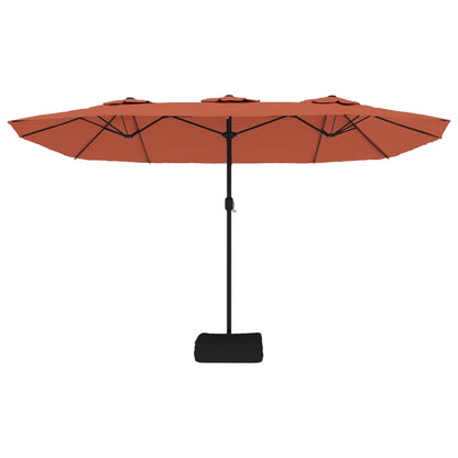 Ombrellone a Doppia Testa Terracotta 449x245 cm
