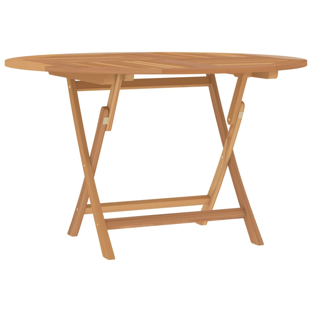 Tavolo da Giardino Pieghevole ÃƒËœ110x75 cm Legno Massello di Teak