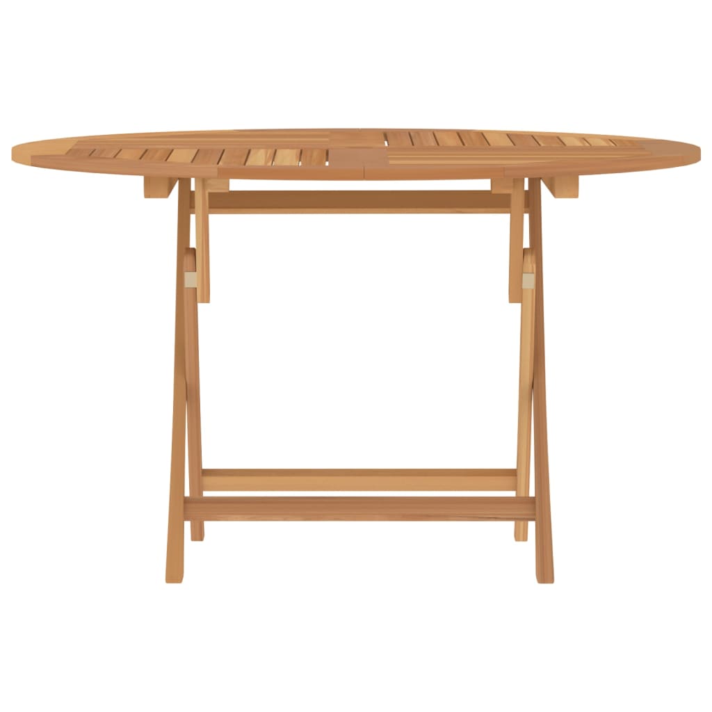 Tavolo da Giardino Pieghevole ÃƒËœ110x75 cm Legno Massello di Teak