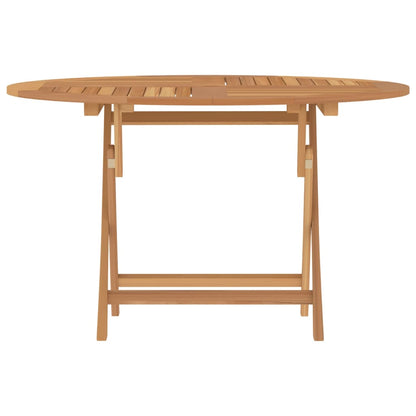 Tavolo da Giardino Pieghevole ÃƒËœ110x75 cm Legno Massello di Teak