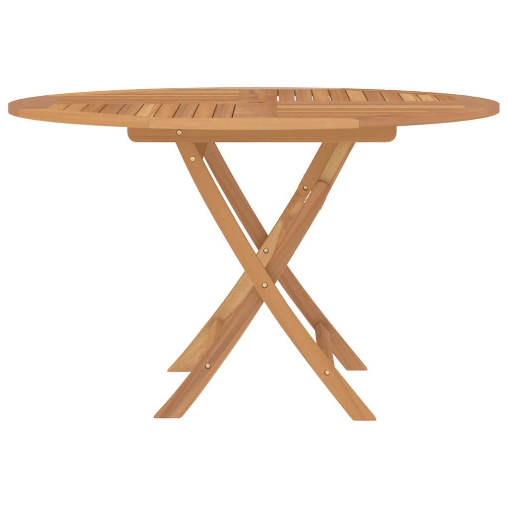 Tavolo da Giardino Pieghevole ÃƒËœ110x75 cm Legno Massello di Teak