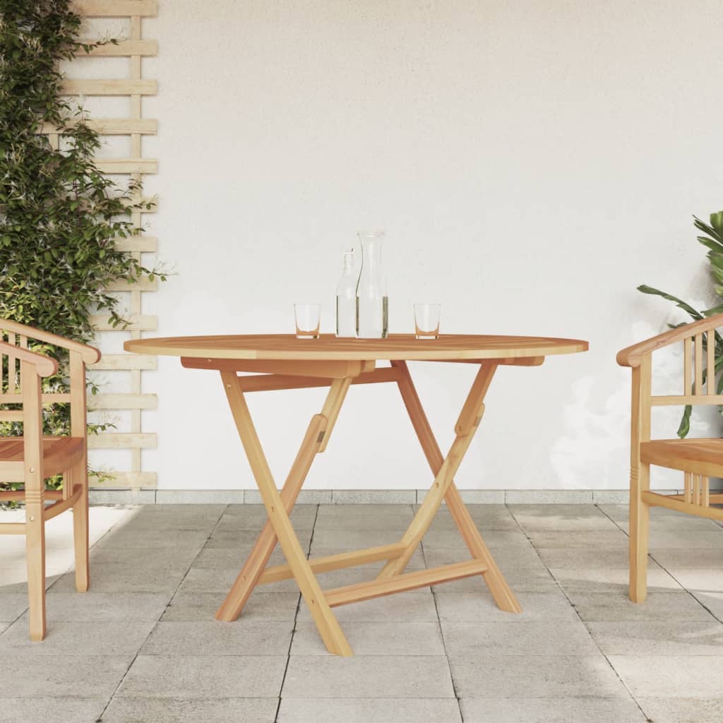 Tavolo da Giardino Pieghevole ÃƒËœ110x75 cm Legno Massello di Teak