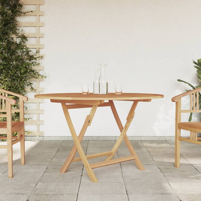 Tavolo da Giardino Pieghevole ÃƒËœ110x75 cm Legno Massello di Teak