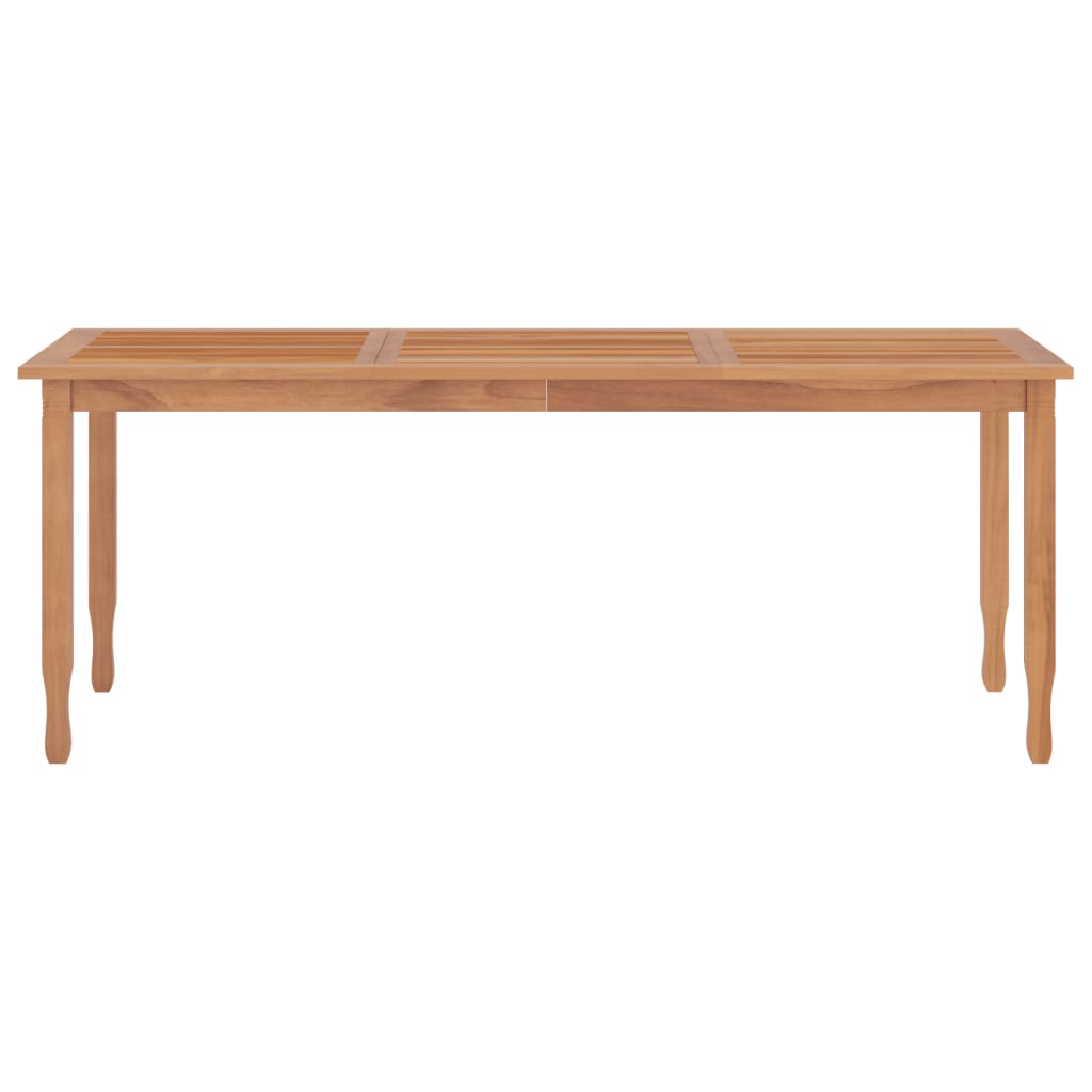 Tavolo da Pranzo da Giardino 200x90x75cm Legno Massello di Teak