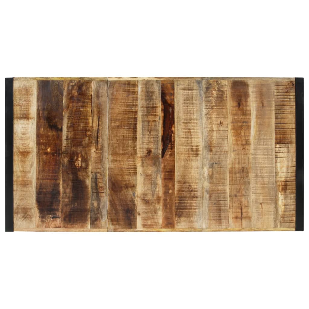 Tavolo da Pranzo 175x90x76 cm in Legno Grezzo Massello di Mango