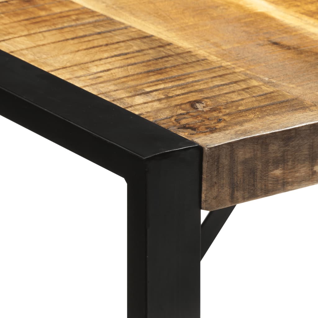 Tavolo da Pranzo 175x90x76 cm in Legno Grezzo Massello di Mango