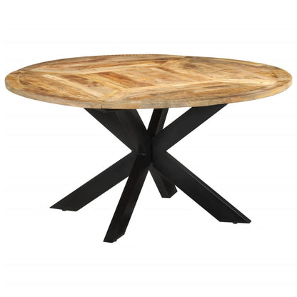Tavolo da Pranzo ÃƒËœ150x76 cm in Legno Grezzo Massello di Mango