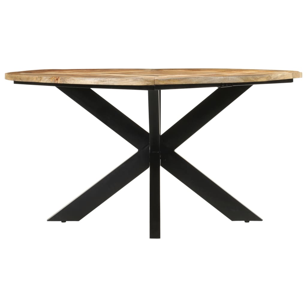 Tavolo da Pranzo ÃƒËœ150x76 cm in Legno Grezzo Massello di Mango