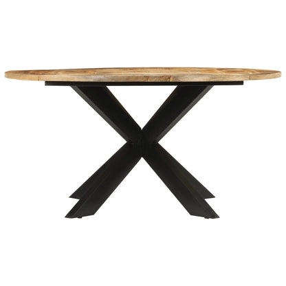 Tavolo da Pranzo ÃƒËœ150x76 cm in Legno Grezzo Massello di Mango