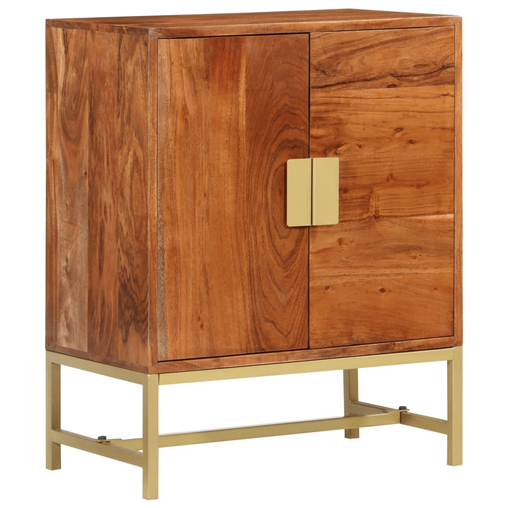 Credenza 60x35x75 cm in Legno Massello di Acacia