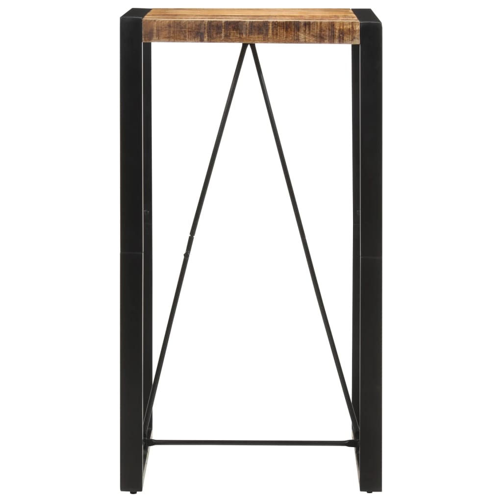 Tavolo da Bar 60x55x110 cm in Legno Grezzo Massello di Mango