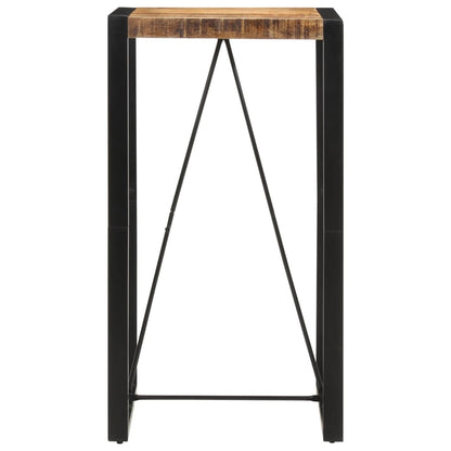 Tavolo da Bar 60x55x110 cm in Legno Grezzo Massello di Mango