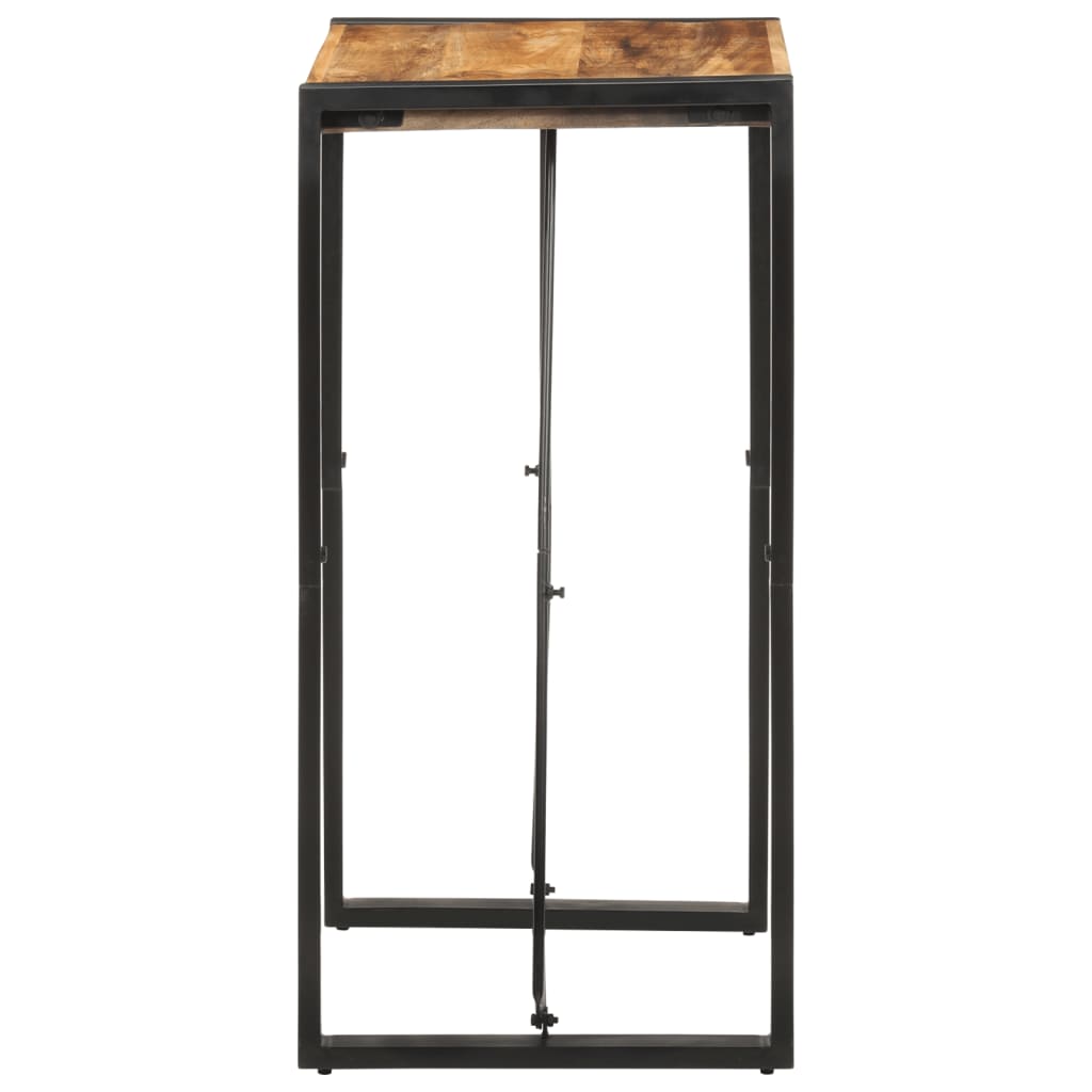 Tavolo da Bar 60x55x110 cm in Legno Grezzo Massello di Mango