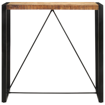 Tavolo da Bar 110x55x110 cm in Legno Grezzo Massello di Mango