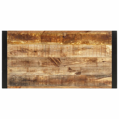 Tavolo da Bar 110x55x110 cm in Legno Grezzo Massello di Mango