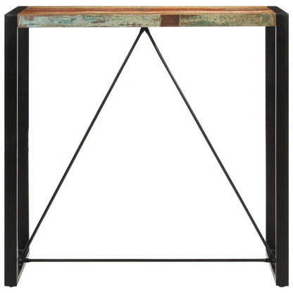 Tavolo da Bar 110x55x110 cm in Legno Massello di Recupero