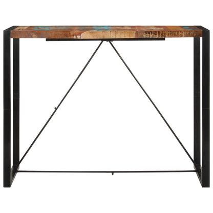 Tavolo da Bar 140x70x110 cm in Legno Massello di Recupero