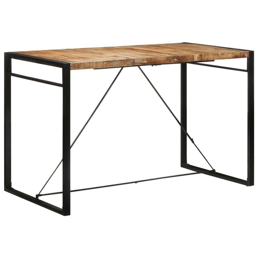 Tavolo da Bar 175x90x110 cm in Legno Grezzo Massello di Mango