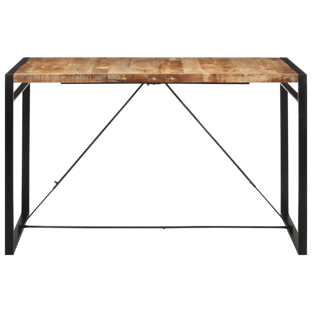 Tavolo da Bar 175x90x110 cm in Legno Grezzo Massello di Mango