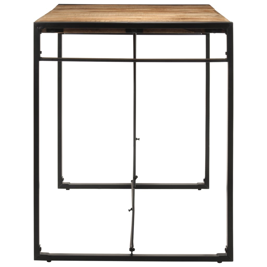 Tavolo da Bar 175x90x110 cm in Legno Grezzo Massello di Mango