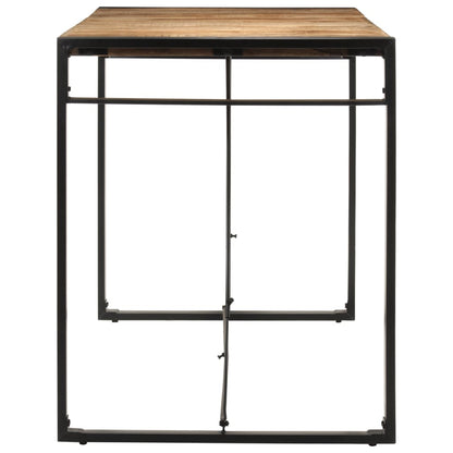 Tavolo da Bar 175x90x110 cm in Legno Grezzo Massello di Mango