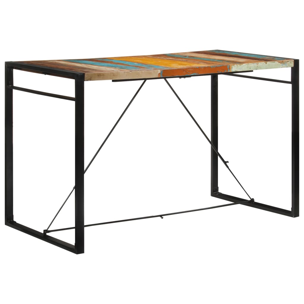 Tavolo da Bar 175x90x110 cm in Legno Massello di Recupero