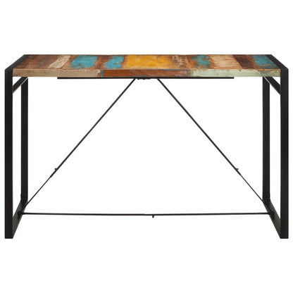 Tavolo da Bar 175x90x110 cm in Legno Massello di Recupero